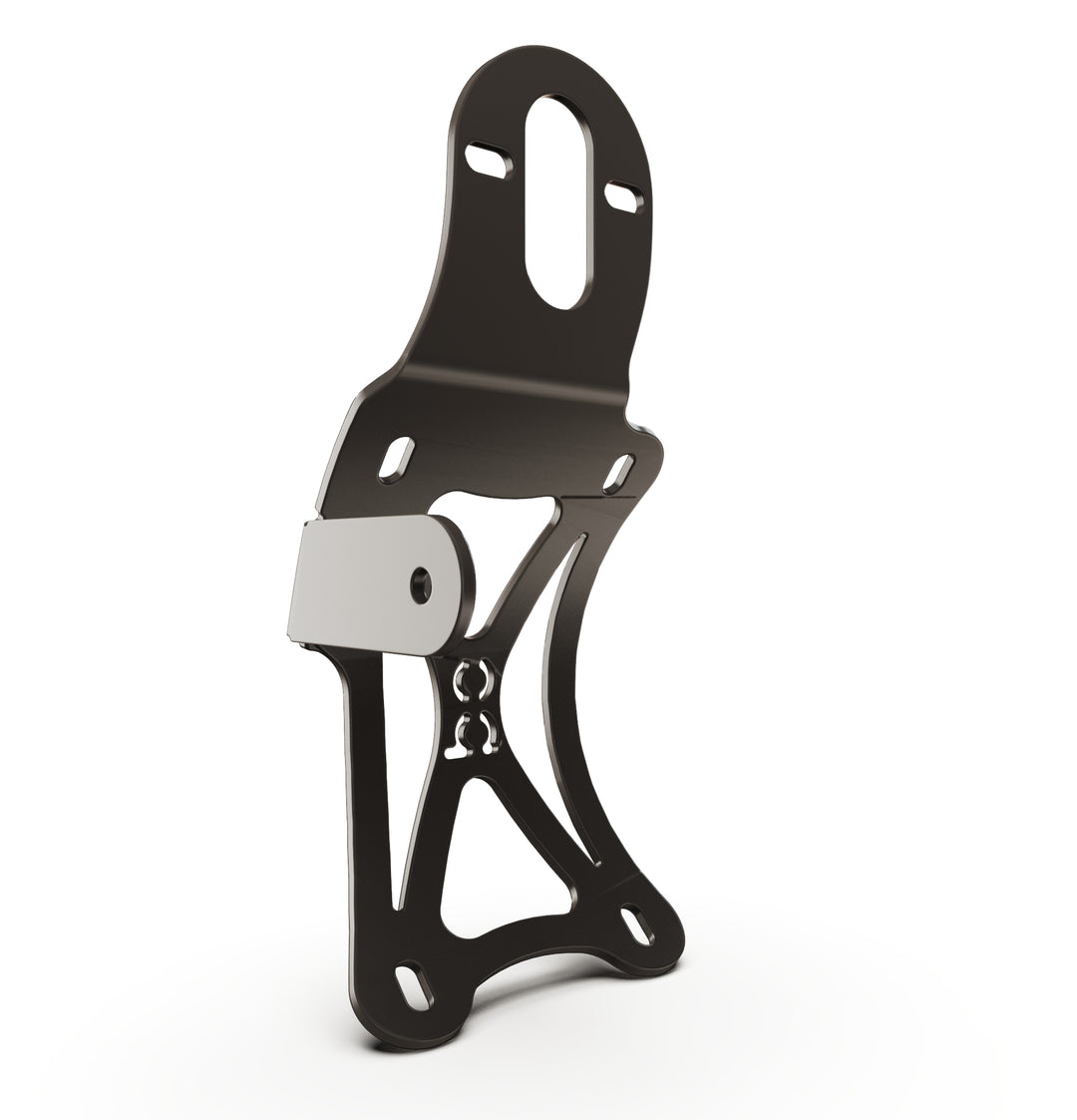 Triumph Bonneville T100 Vertical License plate bracket  (CURVED) w/Brake Light