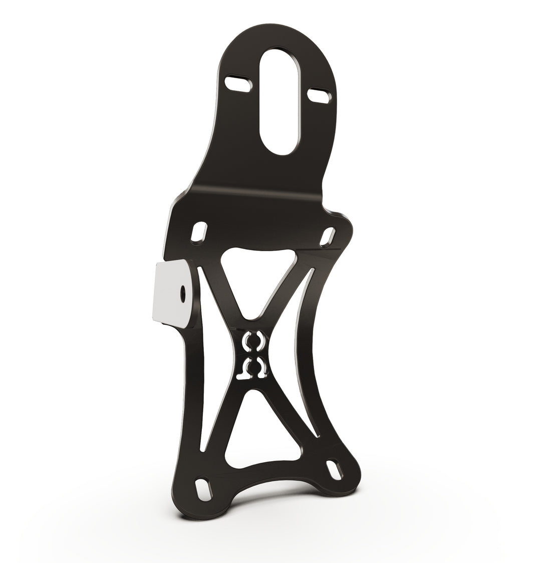 Triumph Bonneville T100 Vertical License plate bracket  (CURVED) w/Brake Light