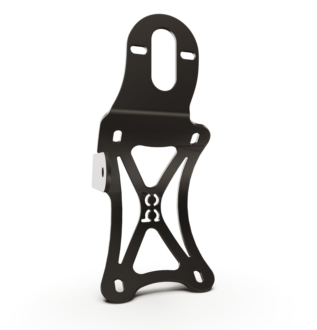 Triumph Bonneville T100 Vertical License plate bracket  (CURVED) w/Brake Light