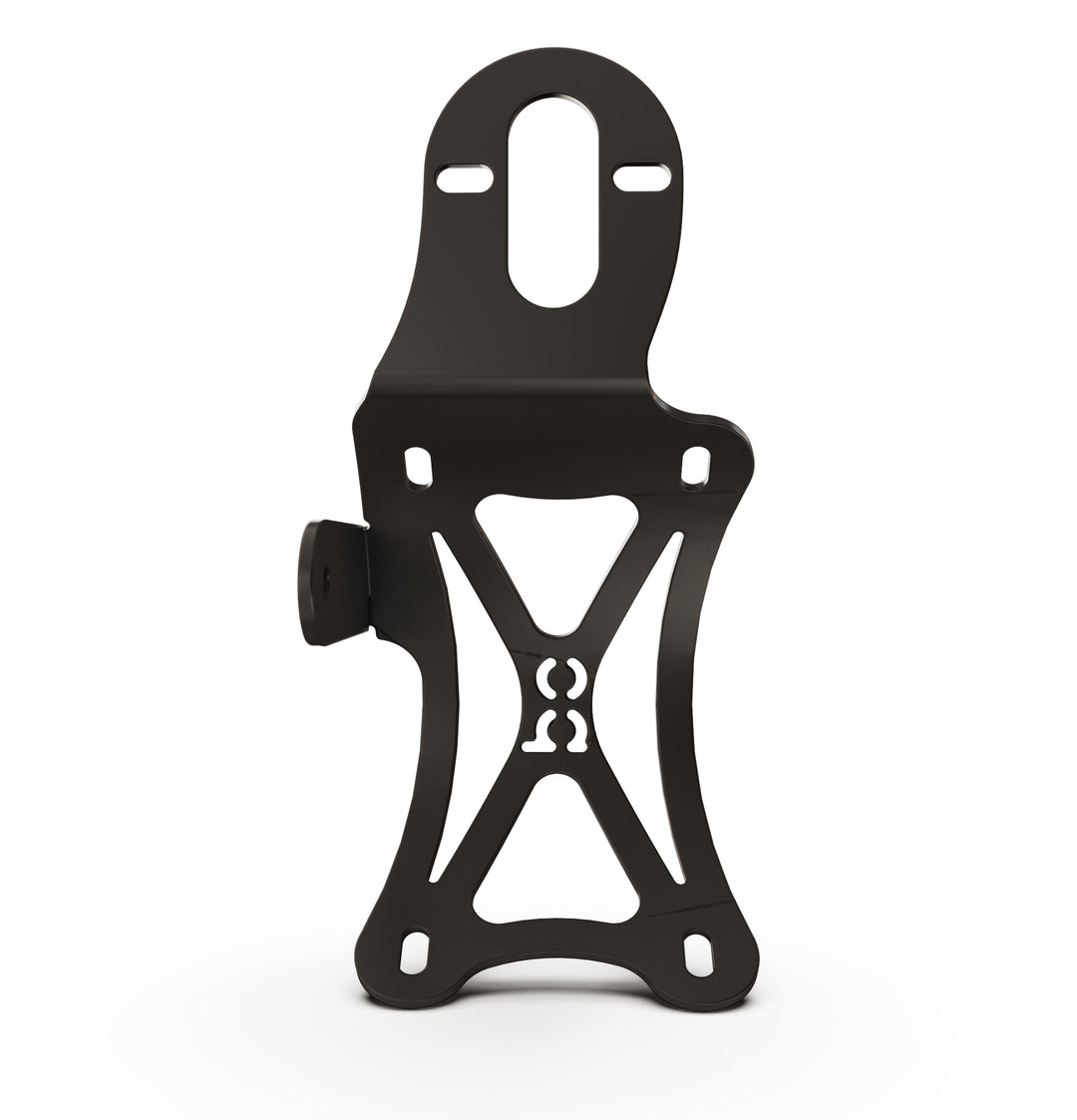 Triumph Bonneville T100 Vertical License plate bracket  (CURVED) w/Brake Light