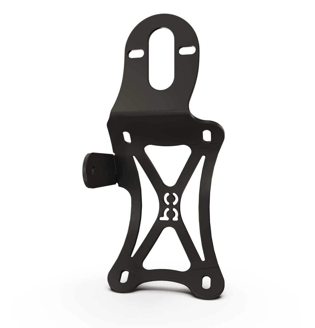 Triumph Bonneville T100 Vertical License plate bracket  (CURVED) w/Brake Light