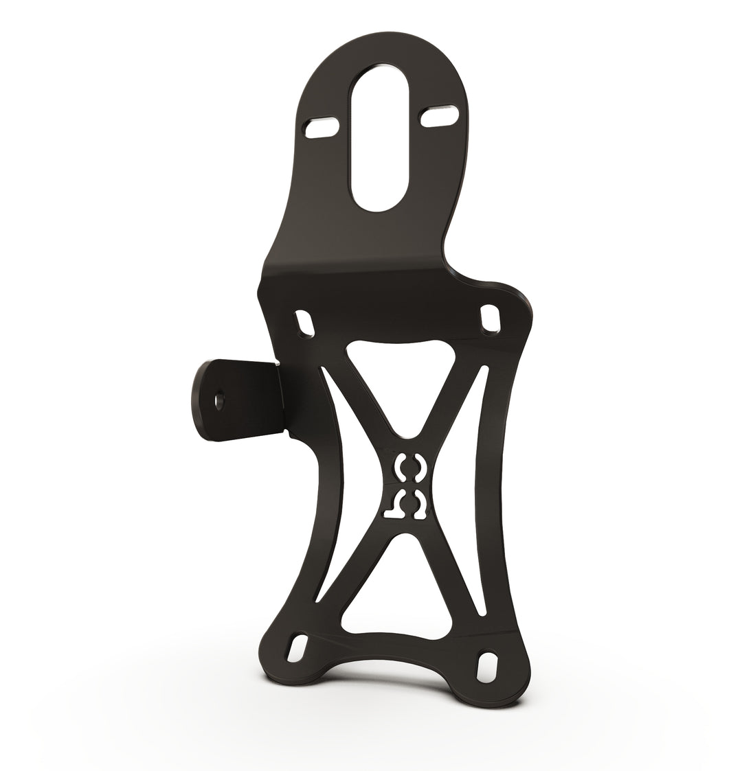 Triumph Bonneville T100 Vertical License plate bracket  (CURVED) w/Brake Light