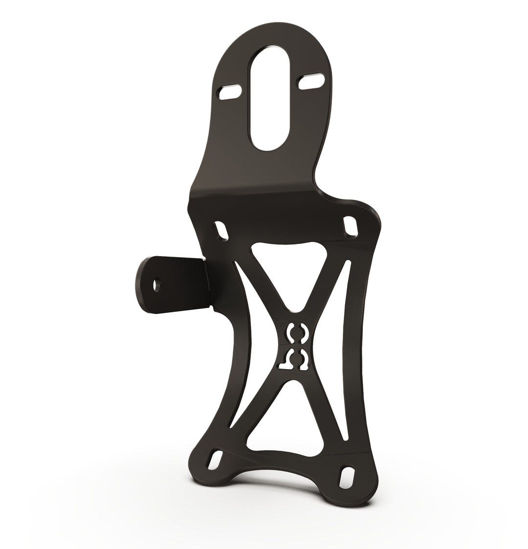 Triumph Bonneville T100 Vertical License plate bracket  (CURVED) w/Brake Light