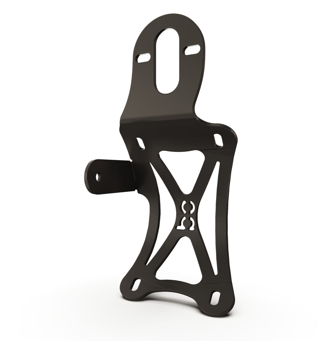 Triumph Bonneville T100 Vertical License plate bracket  (CURVED) w/Brake Light