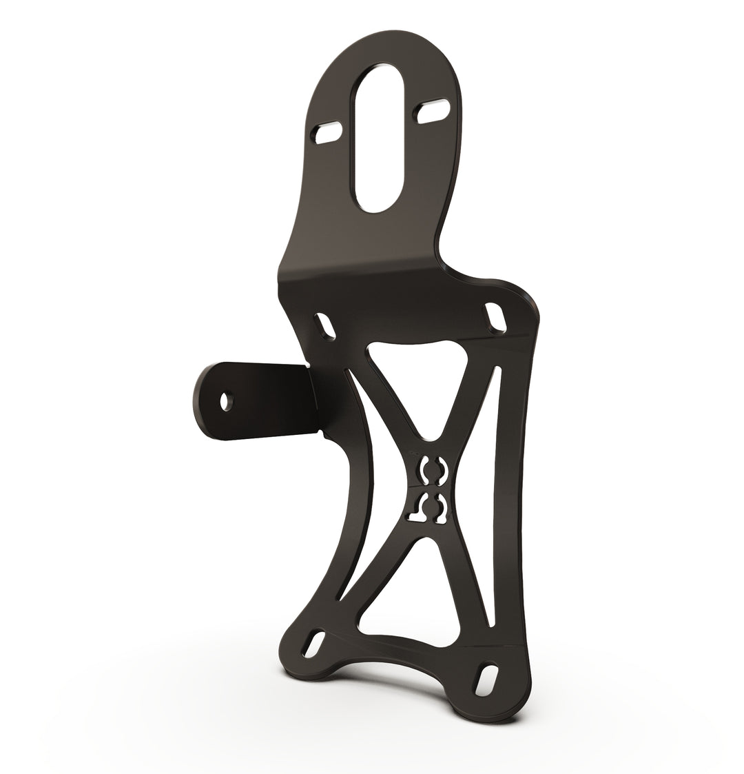 Triumph Bonneville T100 Vertical License plate bracket  (CURVED) w/Brake Light