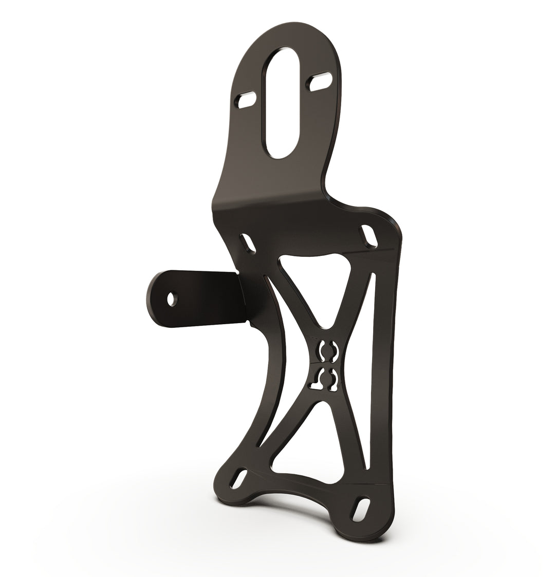 Triumph Bonneville T100 Vertical License plate bracket  (CURVED) w/Brake Light