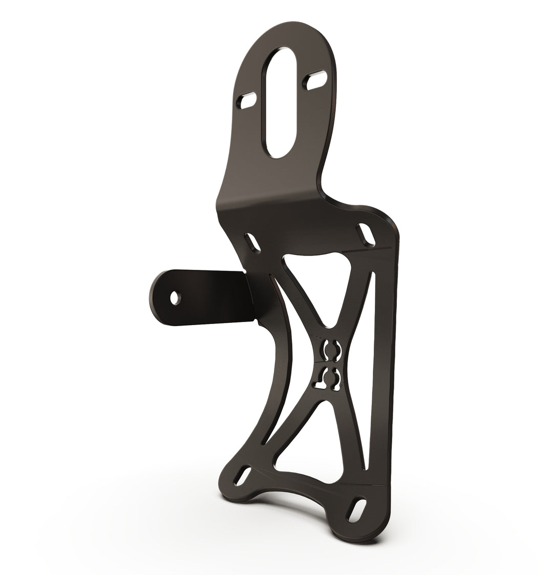 Triumph Bonneville T100 Vertical License plate bracket  (CURVED) w/Brake Light