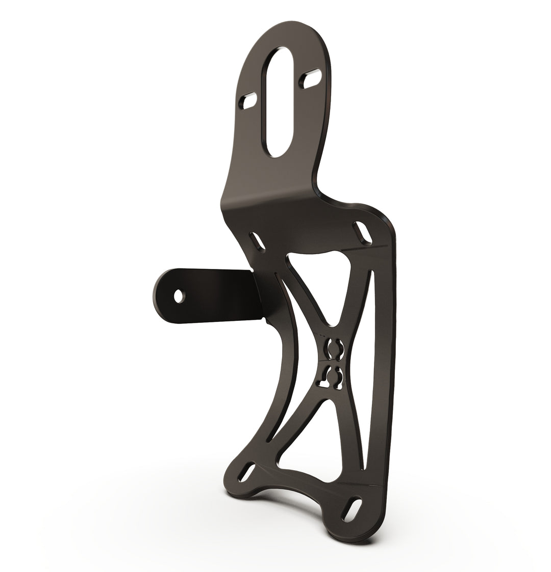 Triumph Bonneville T100 Vertical License plate bracket  (CURVED) w/Brake Light