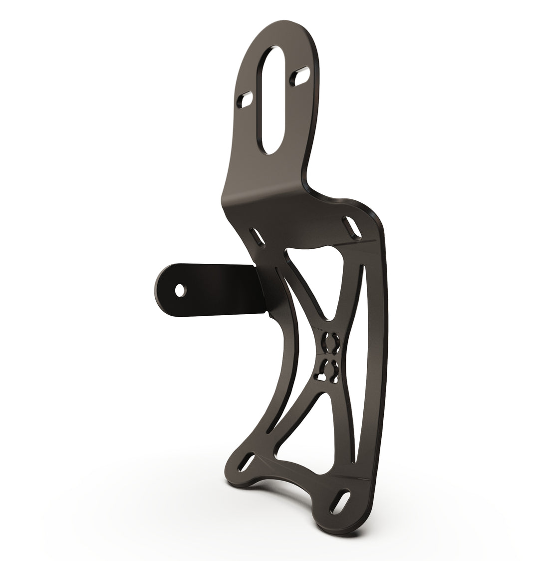 Triumph Bonneville T100 Vertical License plate bracket  (CURVED) w/Brake Light