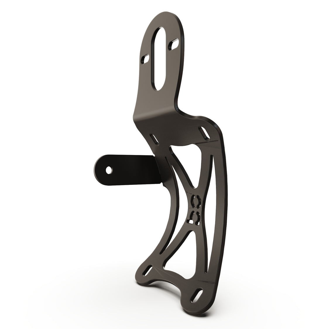 Triumph Bonneville T100 Vertical License plate bracket  (CURVED) w/Brake Light