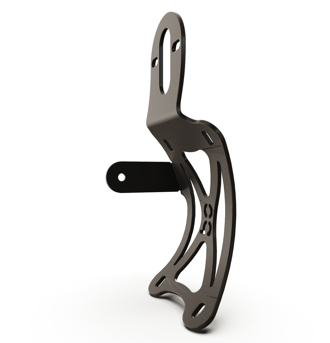 Triumph Bonneville T100 Vertical License plate bracket  (CURVED) w/Brake Light