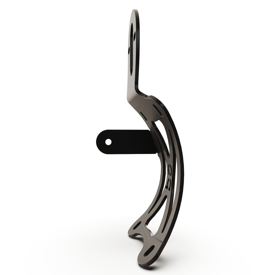 Triumph Bonneville T100 Vertical License plate bracket  (CURVED) w/Brake Light