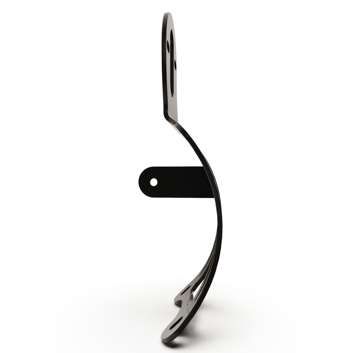 Triumph Bonneville T100 Vertical License plate bracket  (CURVED) w/Brake Light