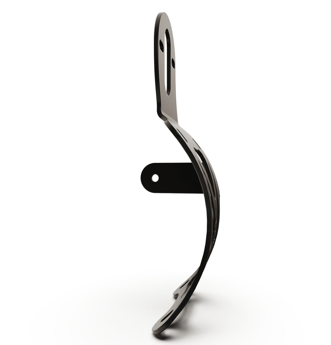 Triumph Bonneville T100 Vertical License plate bracket  (CURVED) w/Brake Light