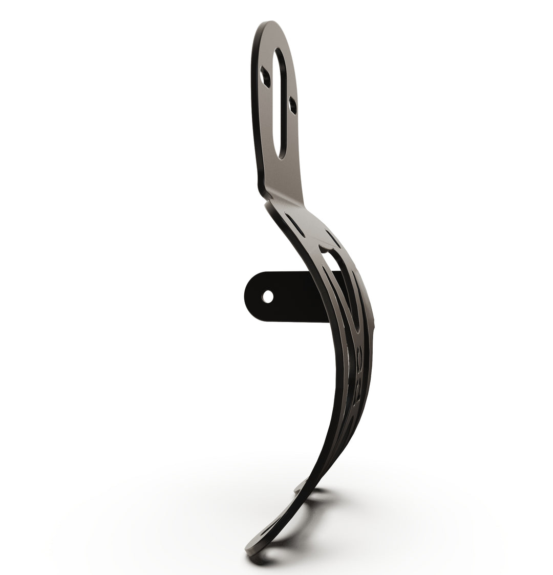 Triumph Bonneville T100 Vertical License plate bracket  (CURVED) w/Brake Light