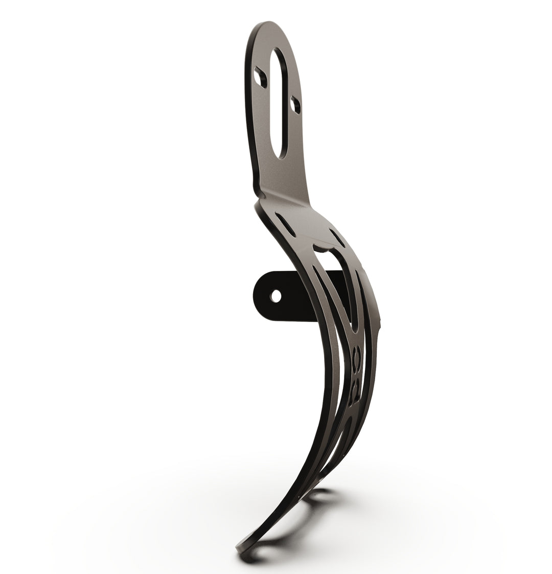 Triumph Bonneville T100 Vertical License plate bracket  (CURVED) w/Brake Light