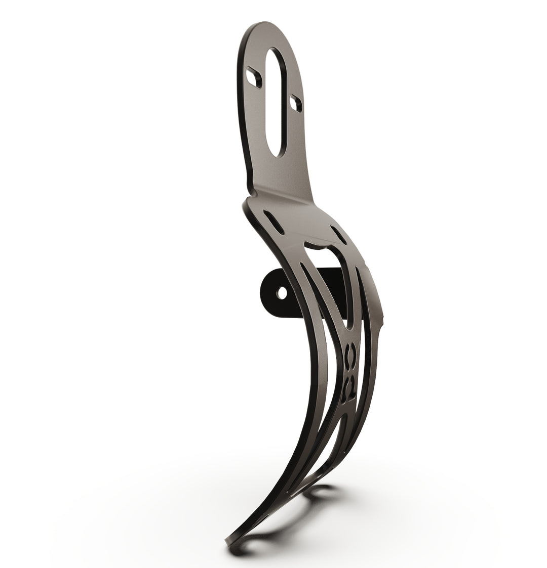 Triumph Bonneville T100 Vertical License plate bracket  (CURVED) w/Brake Light