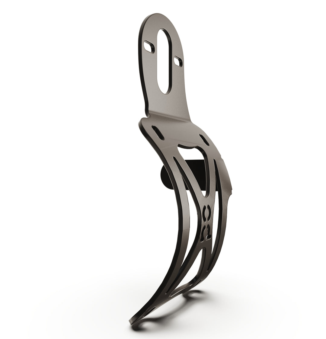 Triumph Bonneville T100 Vertical License plate bracket  (CURVED) w/Brake Light