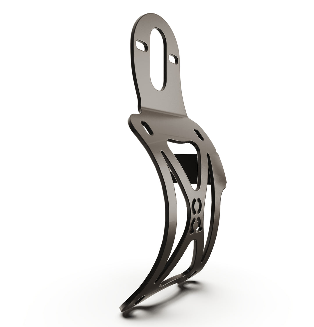 Triumph Bonneville T100 Vertical License plate bracket  (CURVED) w/Brake Light