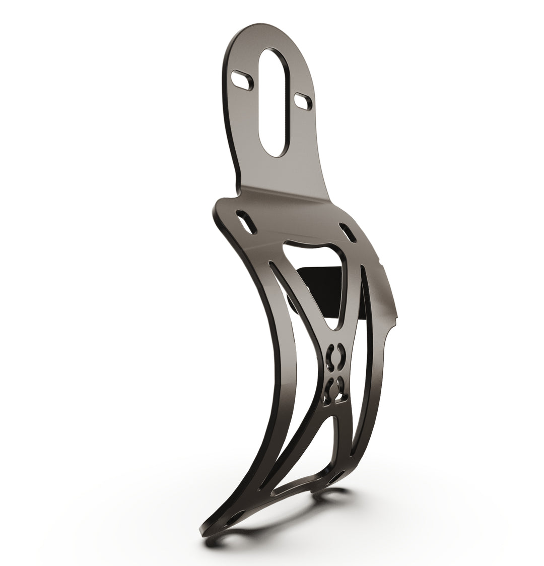 Triumph Bonneville T100 Vertical License plate bracket  (CURVED) w/Brake Light