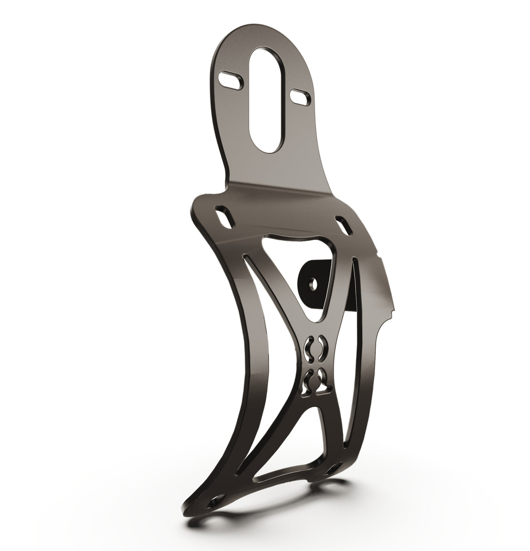 Triumph Bonneville T100 Vertical License plate bracket  (CURVED) w/Brake Light