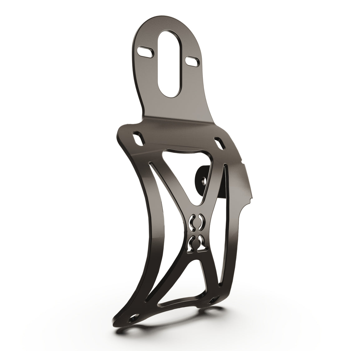 Triumph Bonneville T100 Vertical License plate bracket  (CURVED) w/Brake Light