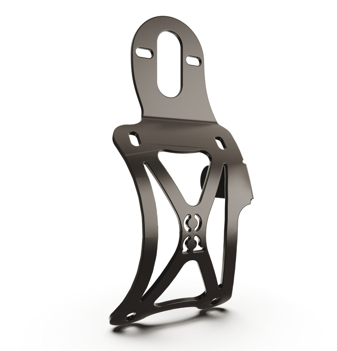 Triumph Bonneville T100 Vertical License plate bracket  (CURVED) w/Brake Light