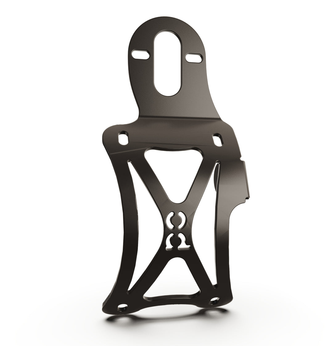 Triumph Bonneville T100 Vertical License plate bracket  (CURVED) w/Brake Light