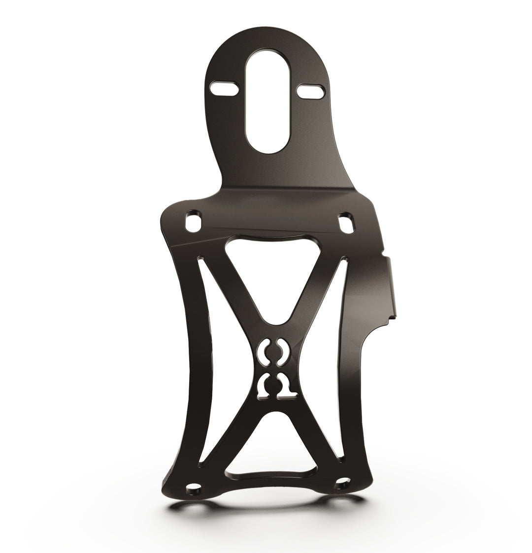 Triumph Bonneville T100 Vertical License plate bracket  (CURVED) w/Brake Light