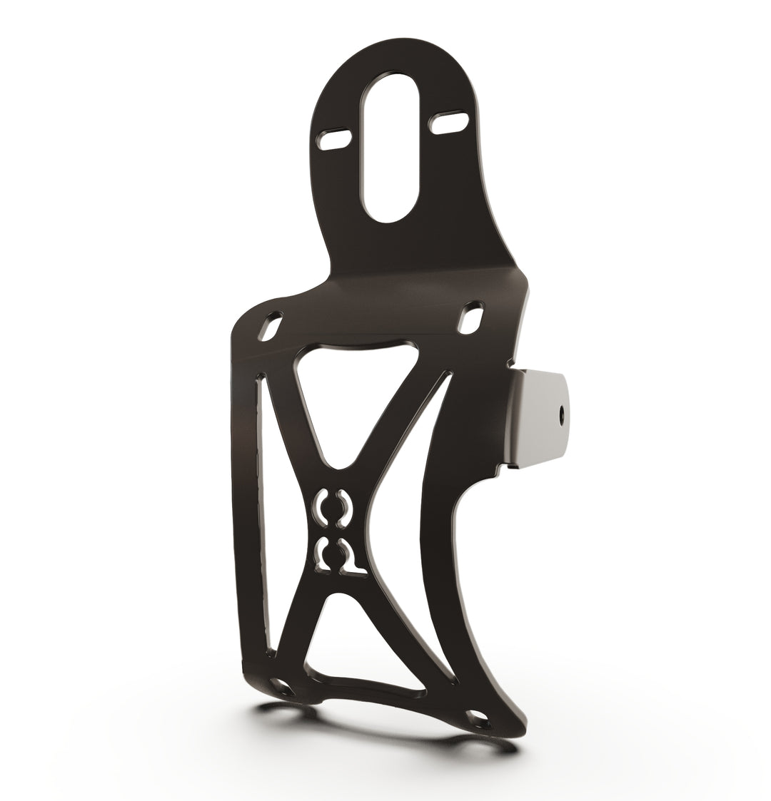 Triumph Bonneville T100 Vertical License plate bracket  (CURVED) w/Brake Light