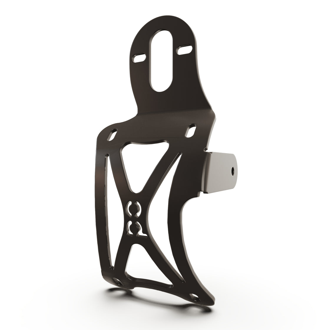 Triumph Bonneville T100 Vertical License plate bracket  (CURVED) w/Brake Light