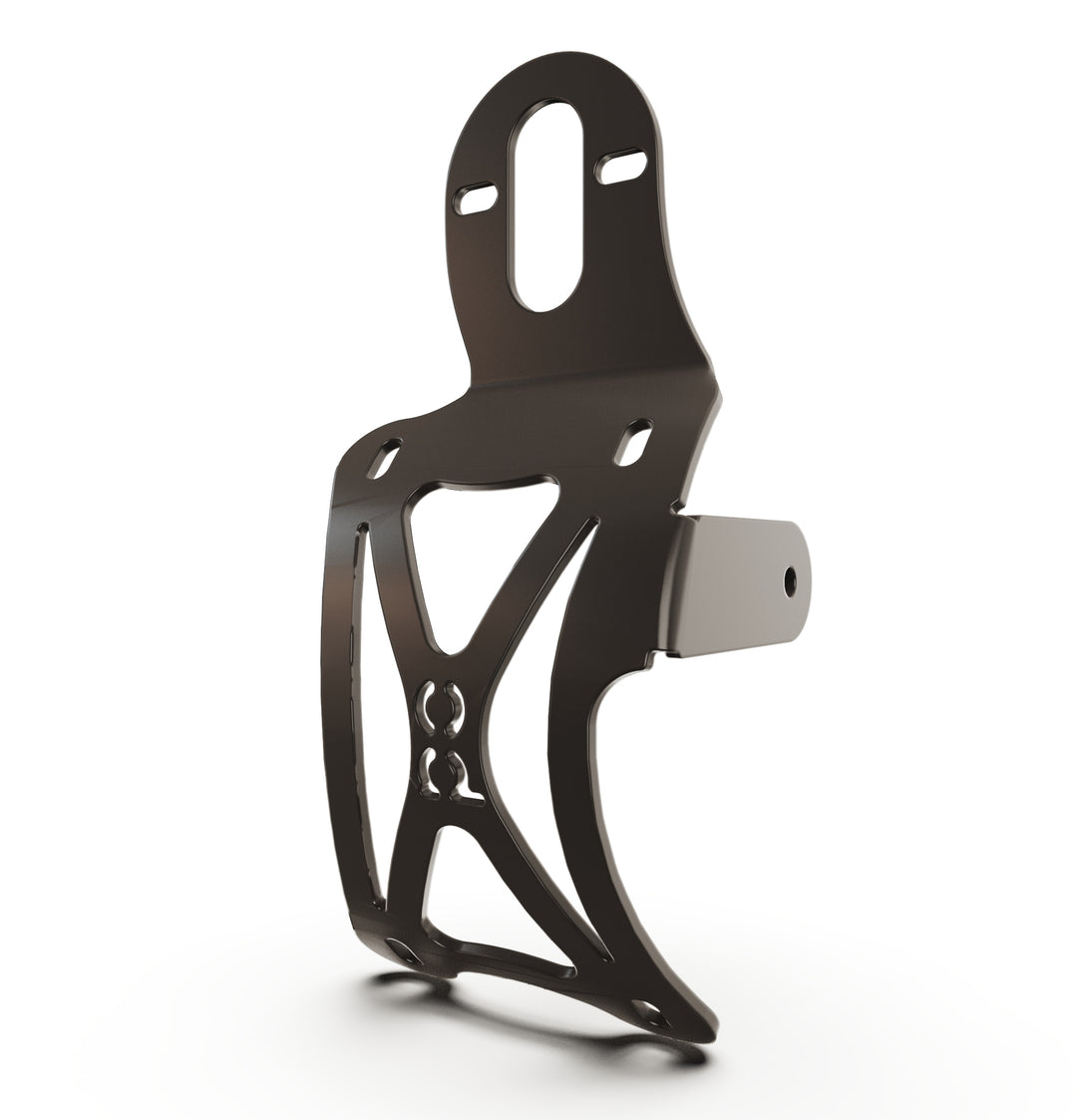 Triumph Bonneville T100 Vertical License plate bracket  (CURVED) w/Brake Light