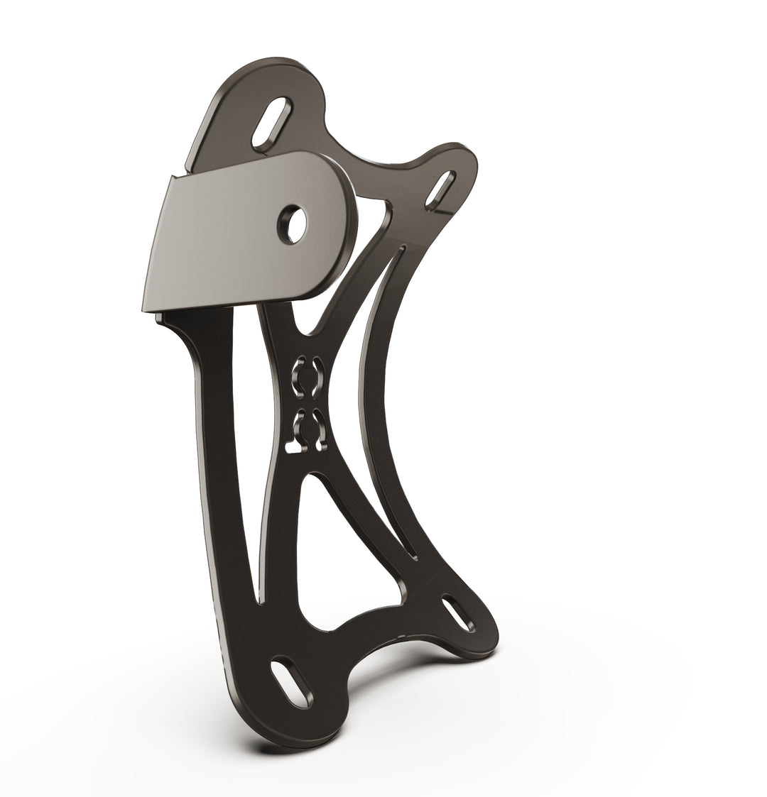 TT100LPBC  Triumph Bonneville T100 Vertical License plate bracket  (CURVED)