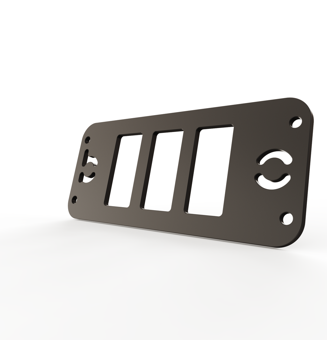 Toyota Tacoma Gen3 Three Slots Switch Panel Bracket For 2016-up Toyota Tacoma, Fit 39x21mm Switches