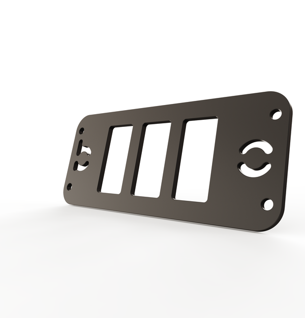 Toyota Tacoma Gen3 Three Slots Switch Panel Bracket For 2016-up Toyota Tacoma, Fit 39x21mm Switches