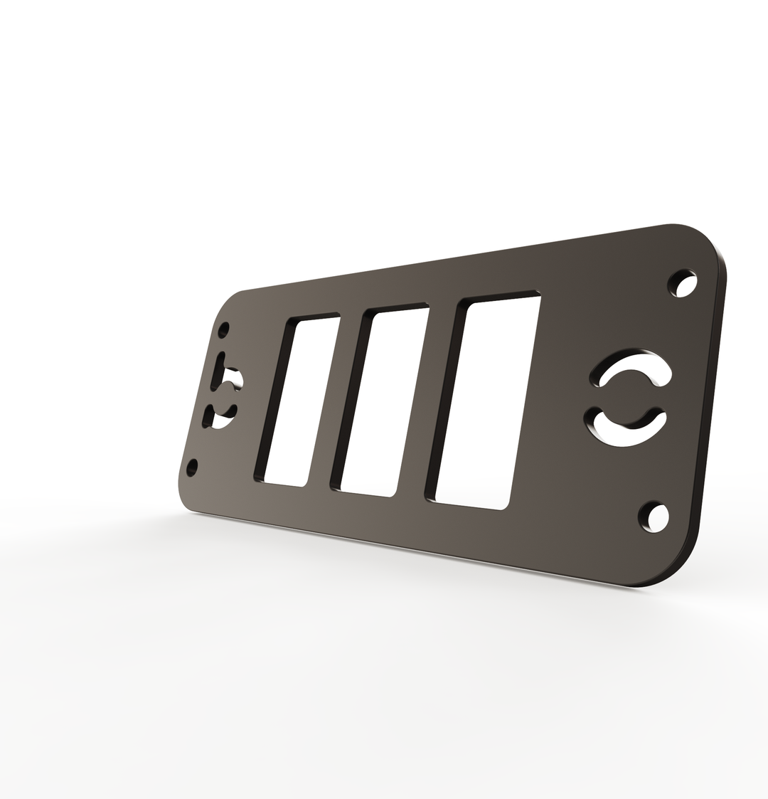 Toyota Tacoma Gen3 Three Slots Switch Panel Bracket For 2016-up Toyota Tacoma, Fit 39x21mm Switches