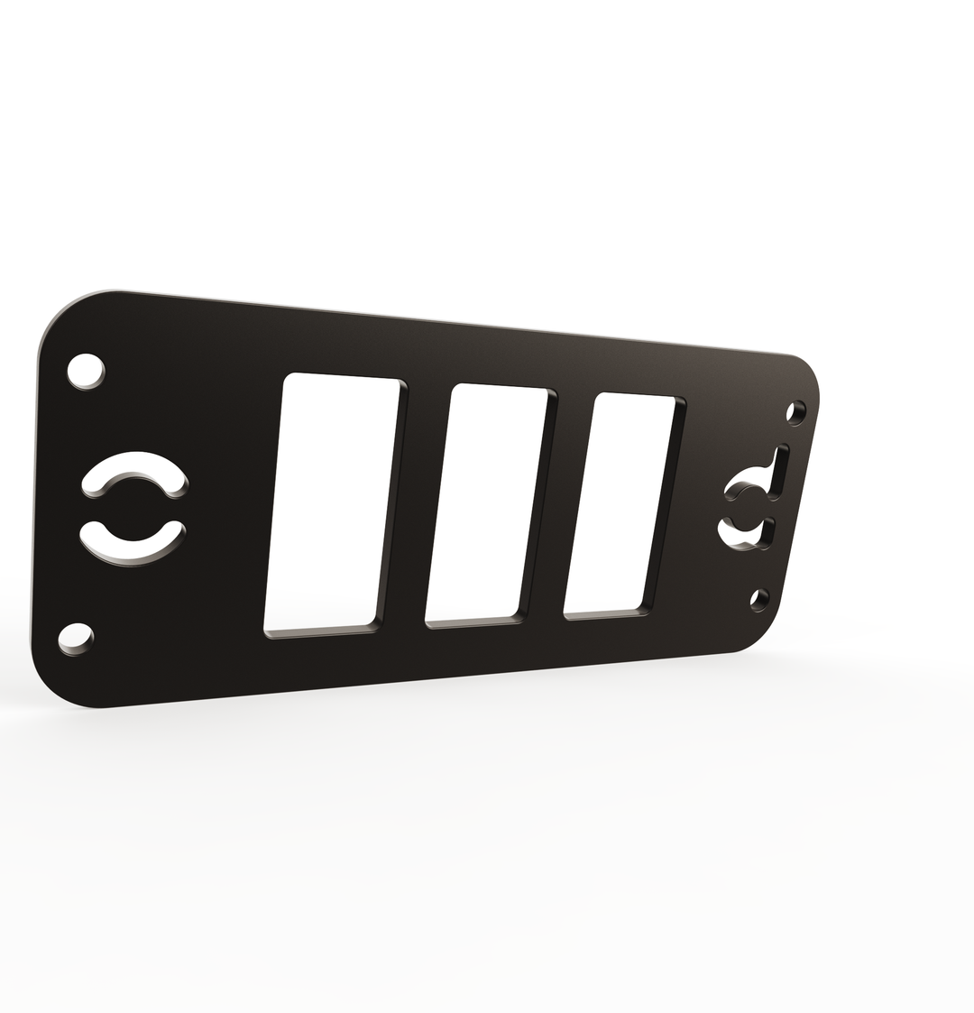 Toyota Tacoma Gen3 Three Slots Switch Panel Bracket For 2016-up Toyota Tacoma, Fit 39x21mm Switches