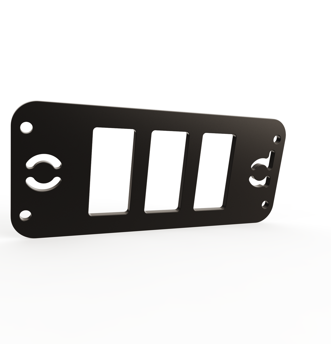 Toyota Tacoma Gen3 Three Slots Switch Panel Bracket For 2016-up Toyota Tacoma, Fit 39x21mm Switches