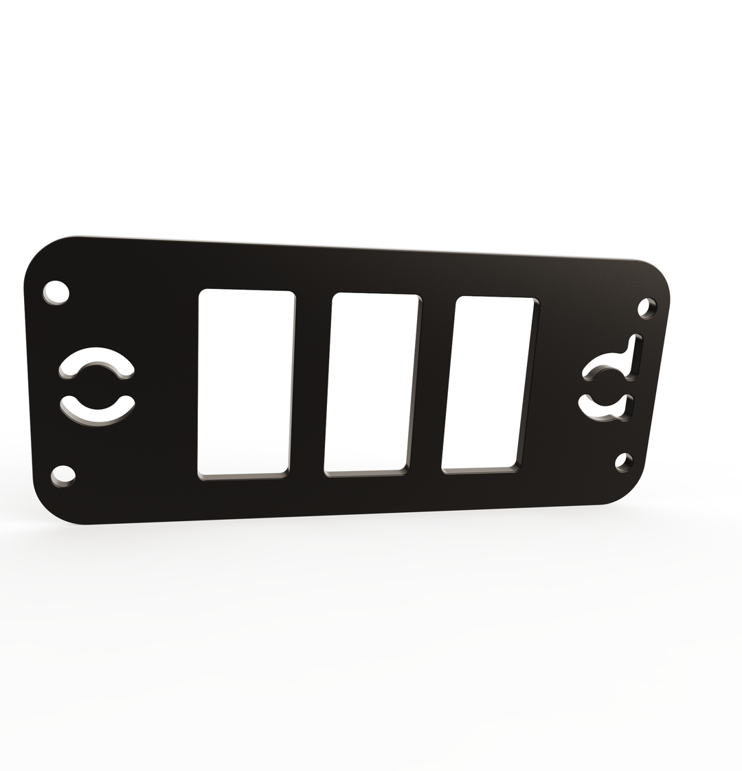 Toyota Tacoma Gen3 Three Slots Switch Panel Bracket For 2016-up Toyota Tacoma, Fit 39x21mm Switches