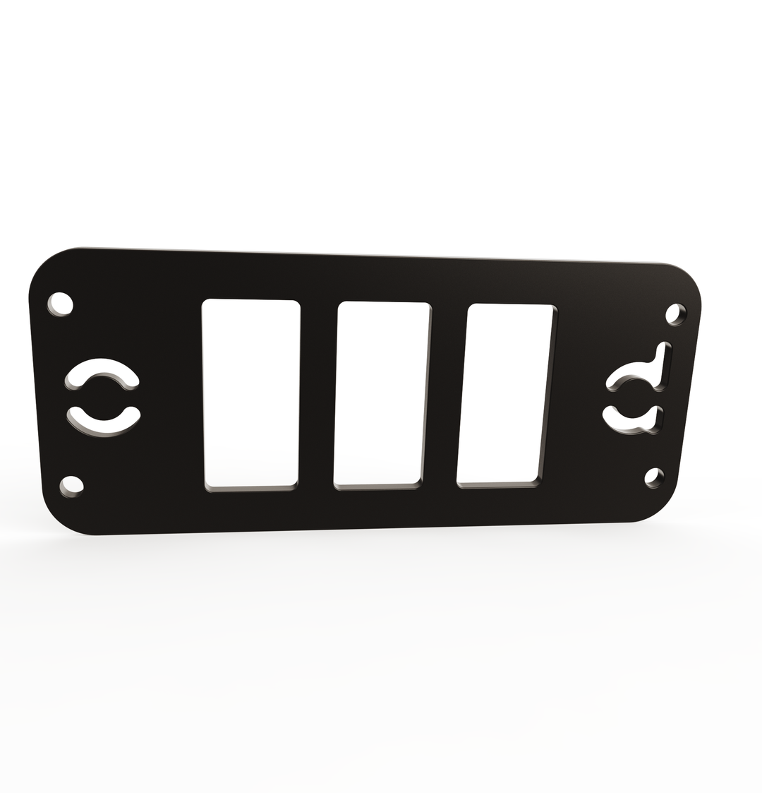 Toyota Tacoma Gen3 Three Slots Switch Panel Bracket For 2016-up Toyota Tacoma, Fit 39x21mm Switches