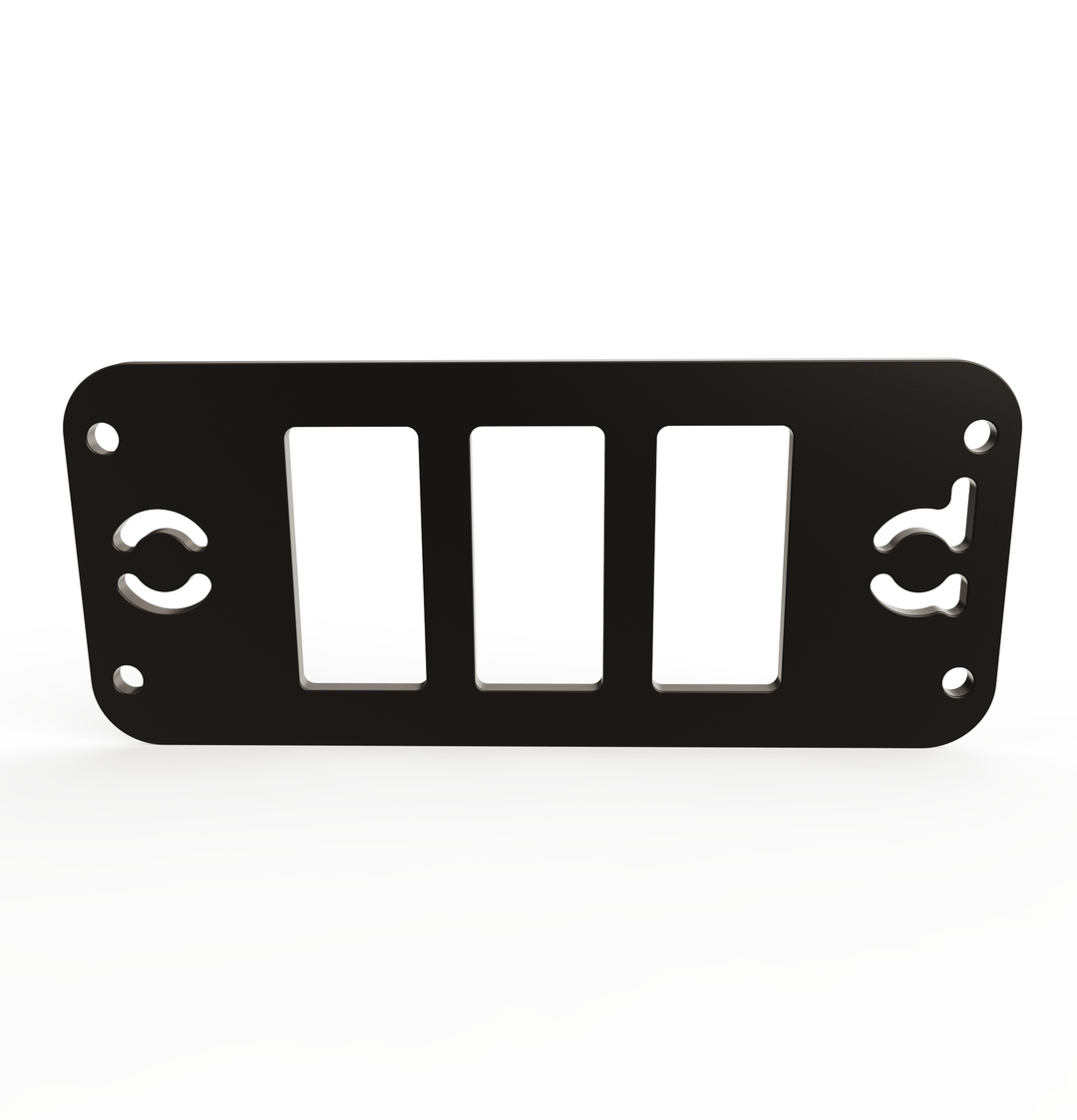 Toyota Tacoma Gen3 Three Slots Switch Panel Bracket For 2016-up Toyota Tacoma, Fit 39x21mm Switches