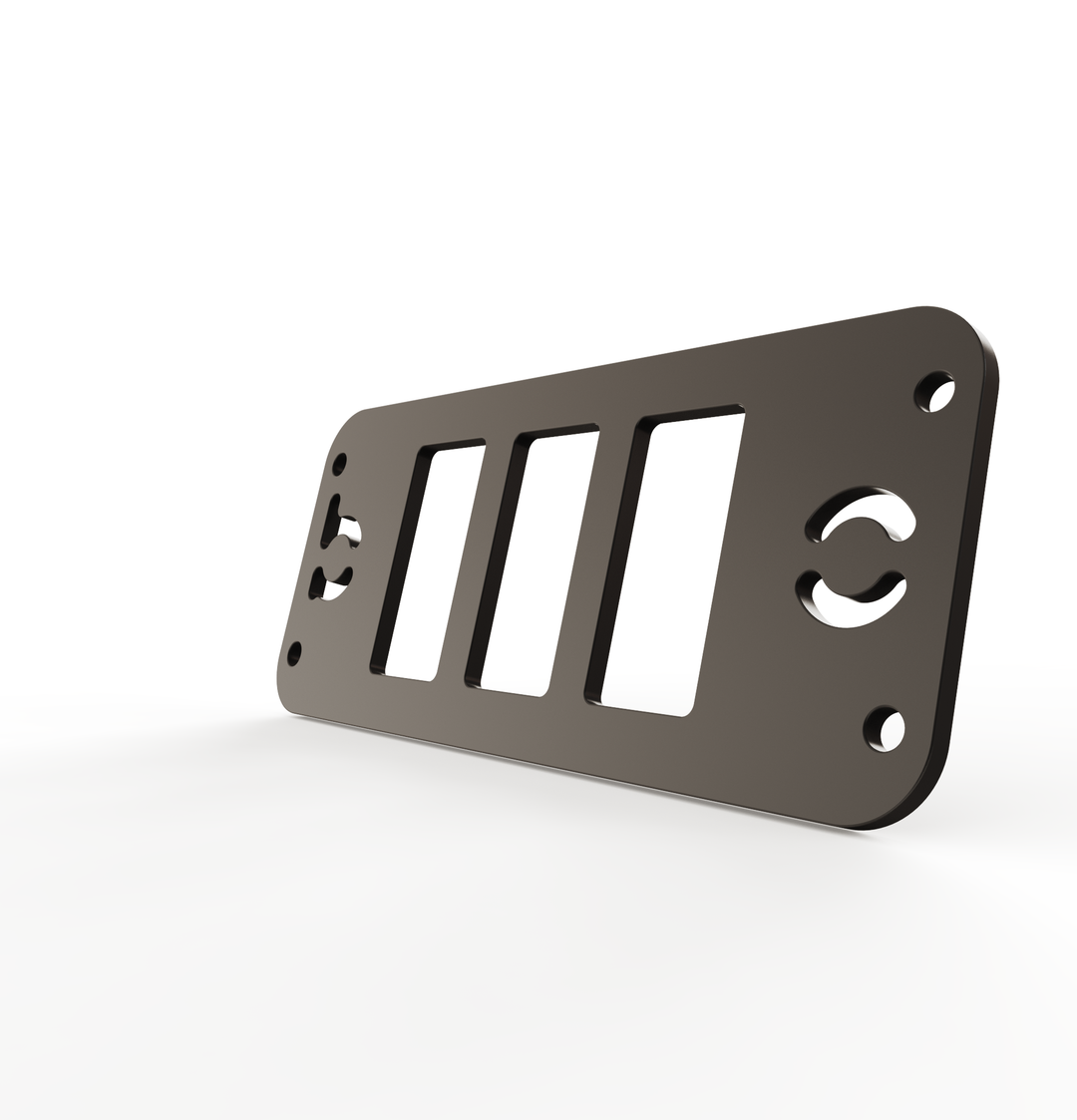 Toyota Tacoma Gen3 Three Slots Switch Panel Bracket For 2016-up Toyota Tacoma, Fit 39x21mm Switches