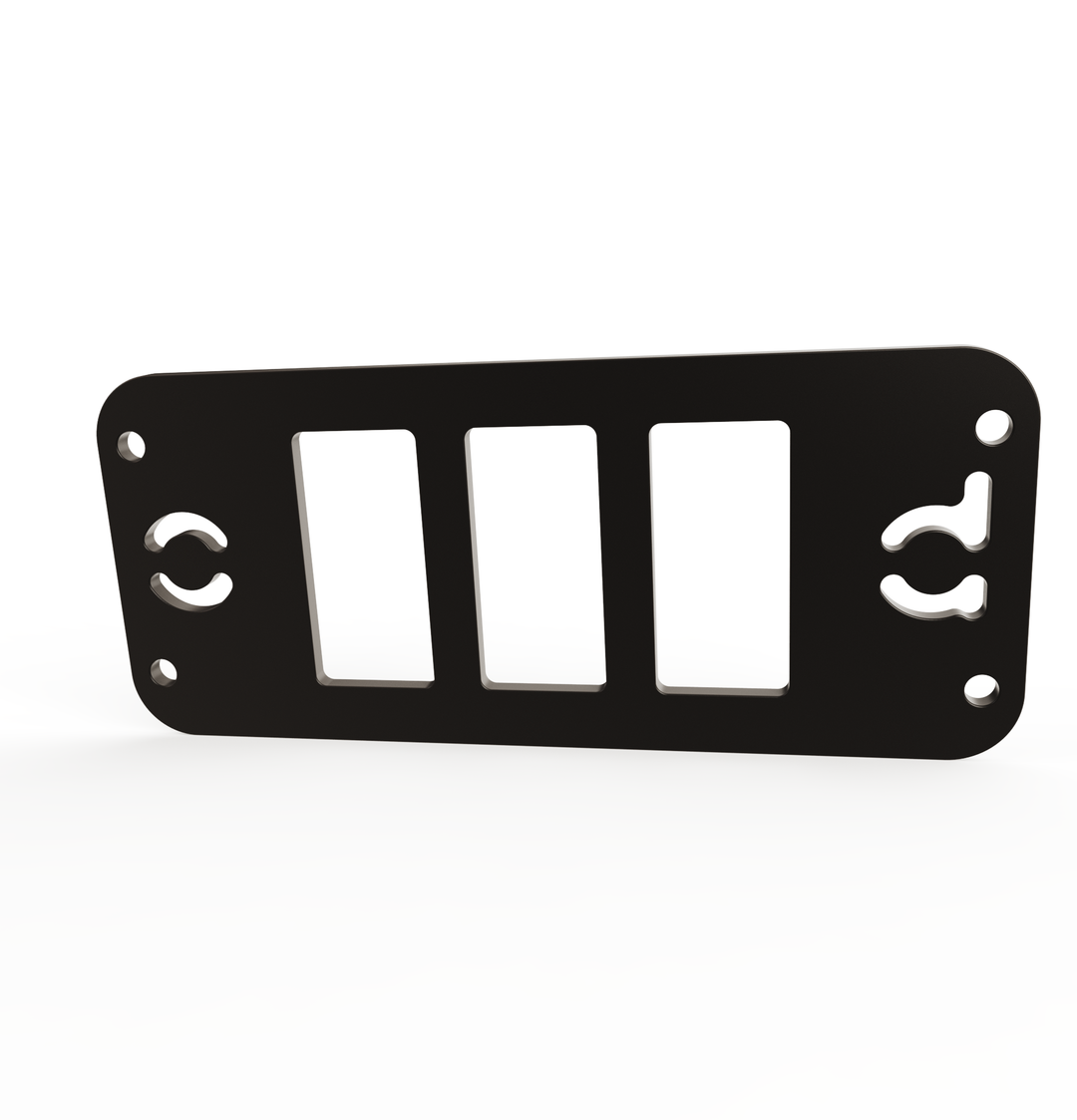 Toyota Tacoma Gen3 Three Slots Switch Panel Bracket For 2016-up Toyota Tacoma, Fit 39x21mm Switches