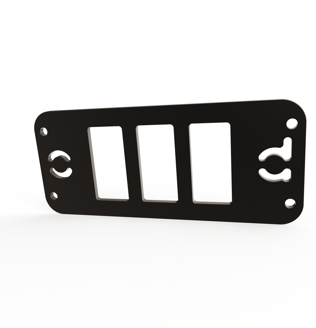 Toyota Tacoma Gen3 Three Slots Switch Panel Bracket For 2016-up Toyota Tacoma, Fit 39x21mm Switches