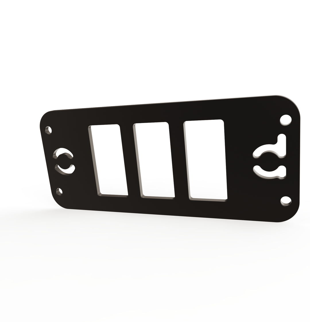 Toyota Tacoma Gen3 Three Slots Switch Panel Bracket For 2016-up Toyota Tacoma, Fit 39x21mm Switches