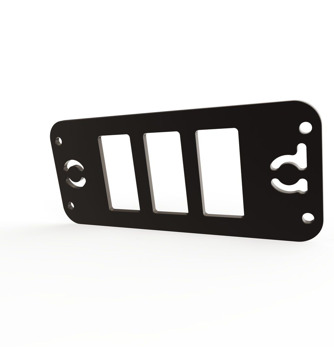 Toyota Tacoma Gen3 Three Slots Switch Panel Bracket For 2016-up Toyota Tacoma, Fit 39x21mm Switches