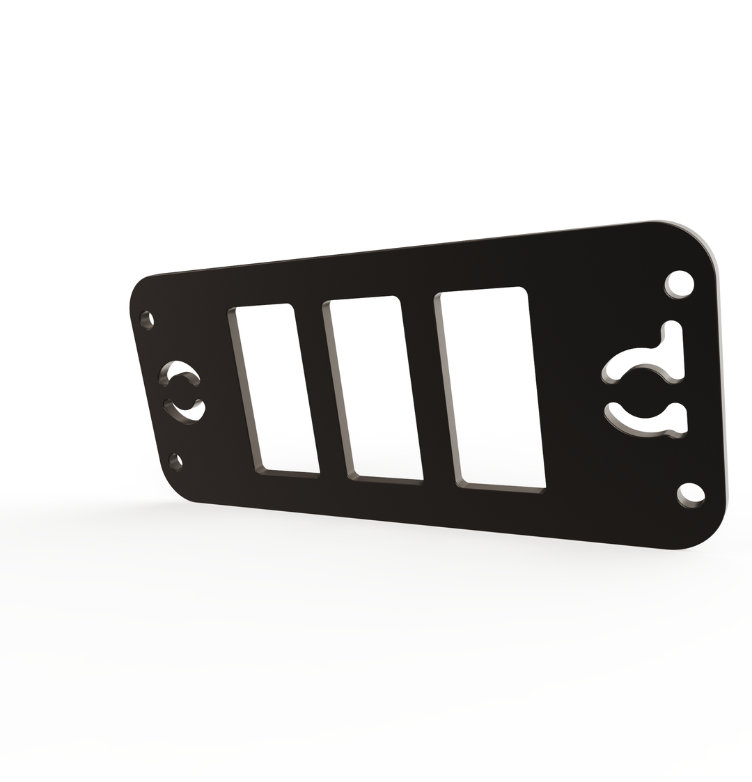 Toyota Tacoma Gen3 Three Slots Switch Panel Bracket For 2016-up Toyota Tacoma, Fit 39x21mm Switches