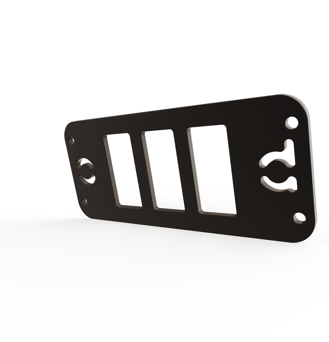 Toyota Tacoma Gen3 Three Slots Switch Panel Bracket For 2016-up Toyota Tacoma, Fit 39x21mm Switches