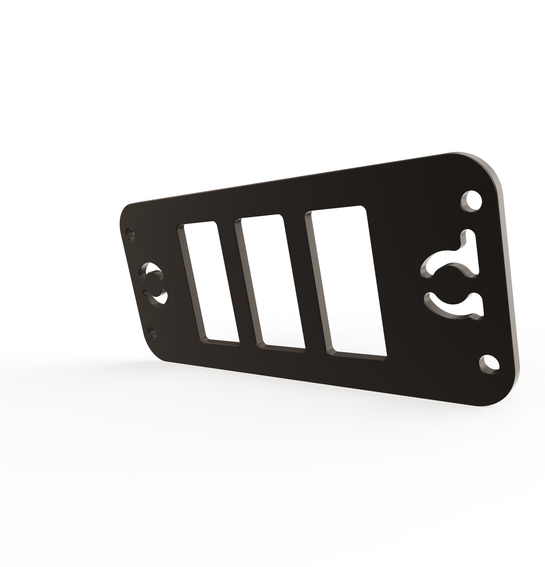 Toyota Tacoma Gen3 Three Slots Switch Panel Bracket For 2016-up Toyota Tacoma, Fit 39x21mm Switches