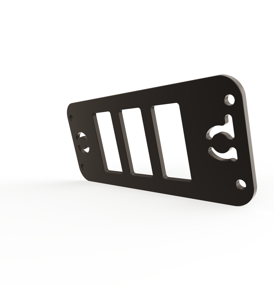 Toyota Tacoma Gen3 Three Slots Switch Panel Bracket For 2016-up Toyota Tacoma, Fit 39x21mm Switches